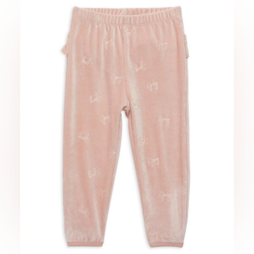 NWT Pink Juicy Couture Baby Girl Logo Velour 2-Piece Jogger Set, 12 Months - Picture 3 of 15